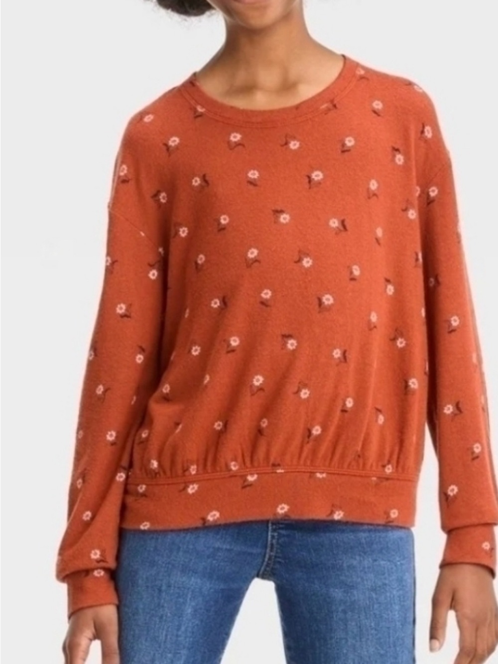 This Cat & Jack girls' floral long-sleeve top